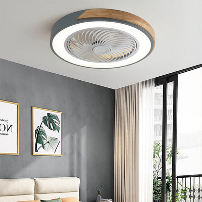 Boreal Timber Ceiling Fan with Energy-Saving LED Light and Wooden Blades - OpalDwell
