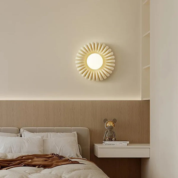 Lyria Resin Wall Lamp Modern Ambient Lighting Soft Glow - OpalDwell