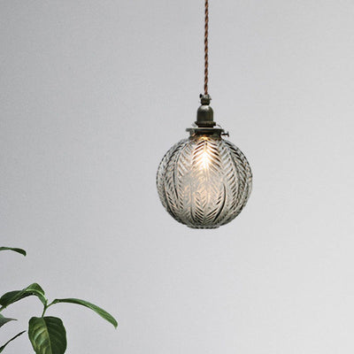Veridia Heritage Colonial Pendant Lamp With Globe Shade - OpalDwell