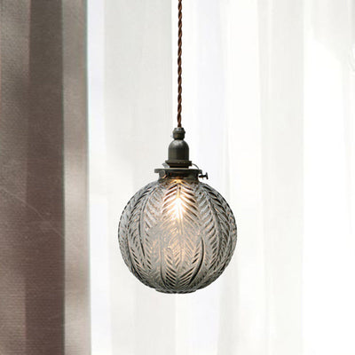 Veridia Heritage Colonial Pendant Lamp With Globe Shade - OpalDwell