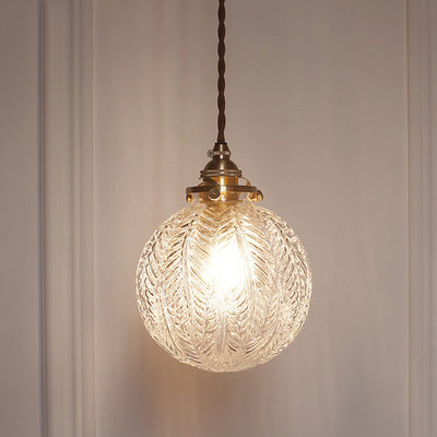 Veridia Heritage Colonial Pendant Lamp With Globe Shade - OpalDwell