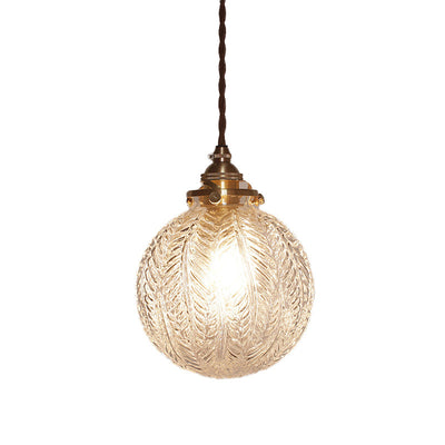 Veridia Heritage Colonial Pendant Lamp With Globe Shade - OpalDwell