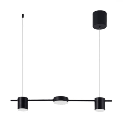 Lyria Drum Pendant Light, Black Gold Finish, 3-5 Lights OpalDwell