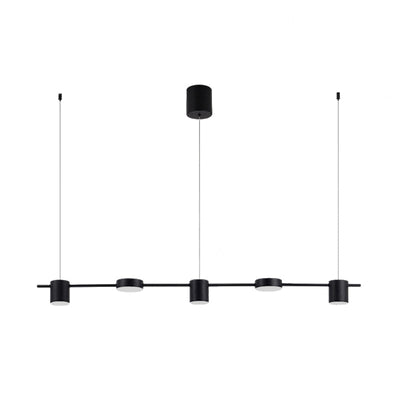Lyria Drum Pendant Light, Black Gold Finish, 3-5 Lights OpalDwell