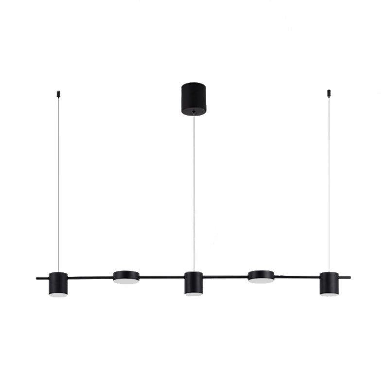 Lyria Drum Pendant Light, Black Gold Finish, 3-5 Lights OpalDwell