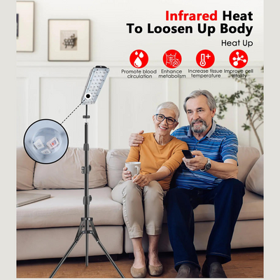 AstraLuma Floor Lamp Red and Infrared LED Therapy Light for Precise Treatments OpalDwell