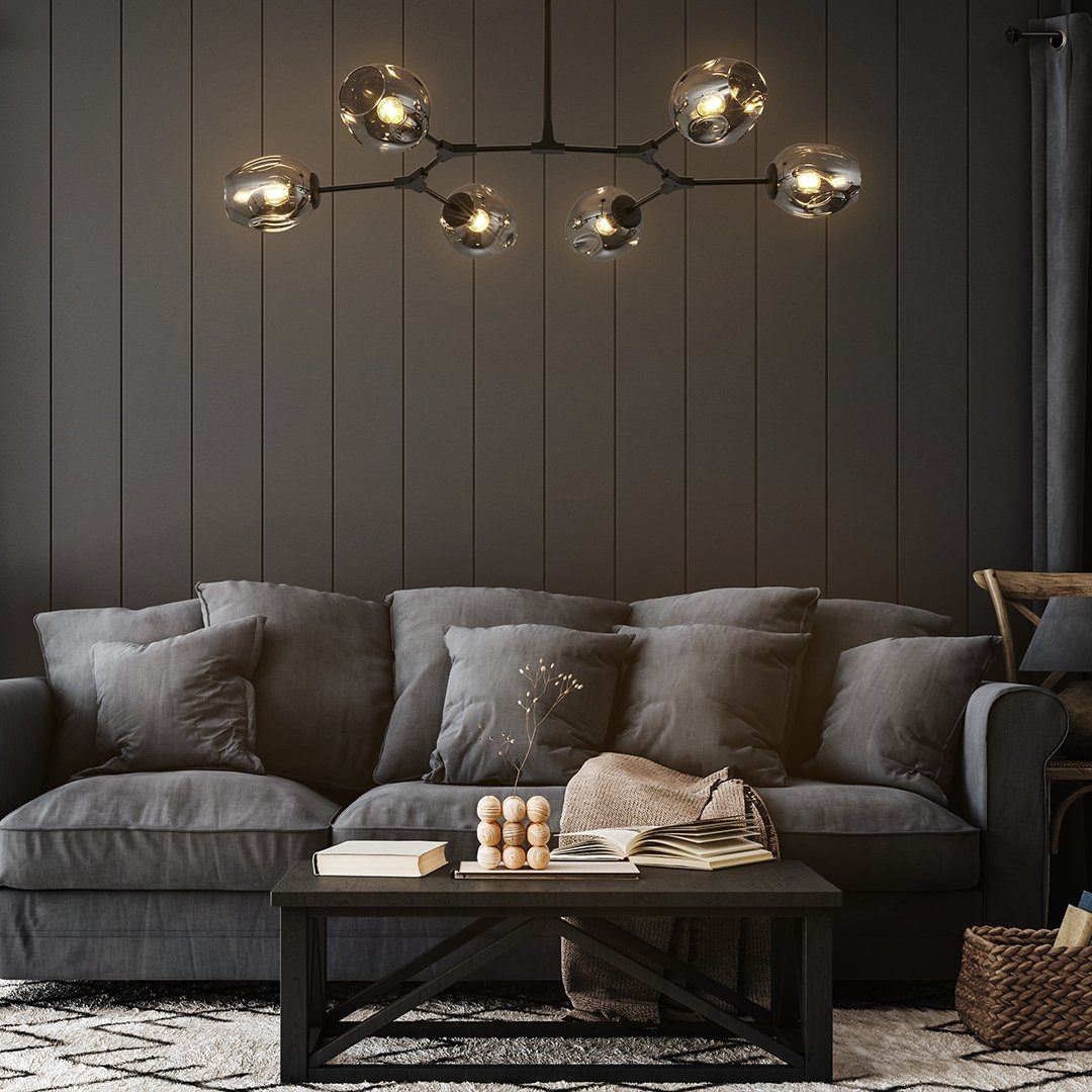 NovaRay Glass Pendant Lamp Adjustable LED Warm Light - OpalDwell