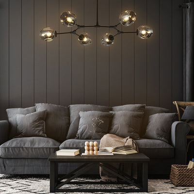 NovaRay Glass Pendant Lamp Adjustable LED Warm Light - OpalDwell