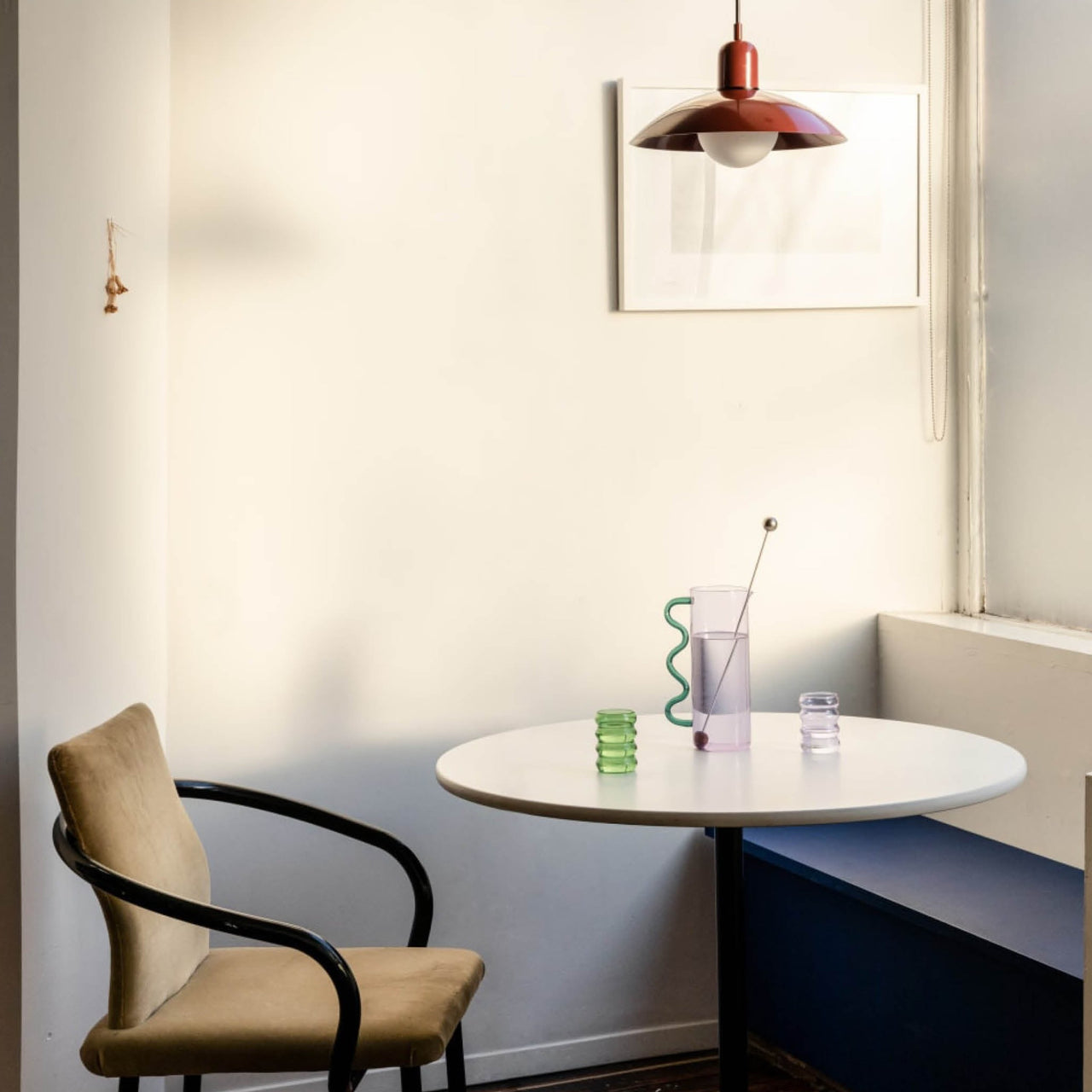 Asterra Glass Pendant Light Macaron Style For Small Spaces - OpalDwell