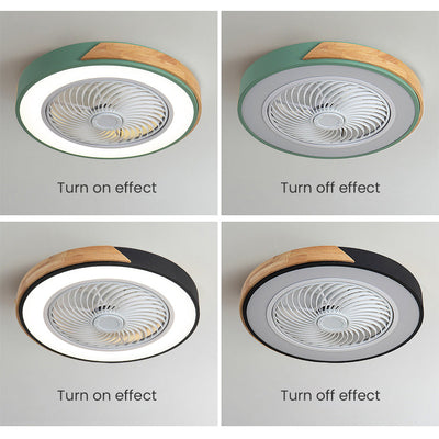 Boreal Timber Ceiling Fan with Energy-Saving LED Light and Wooden Blades - OpalDwell