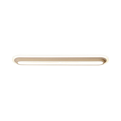 Oval LED Ceiling Light Black or White with Acrylic Diffuser - OpalDwell
