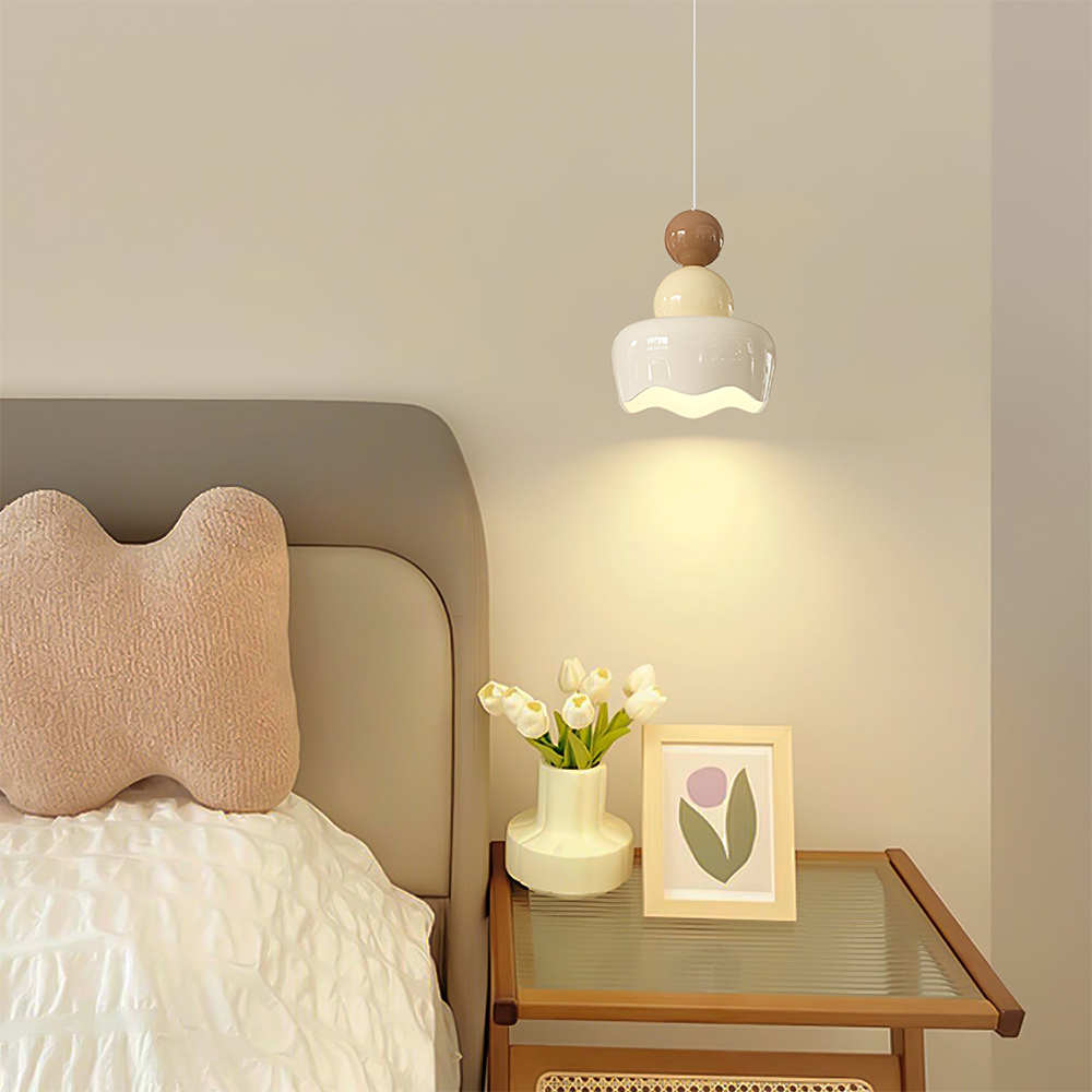 Aurelia Glow Romantic Hanging Pendant Lamp for Bedroom - OpalDwell