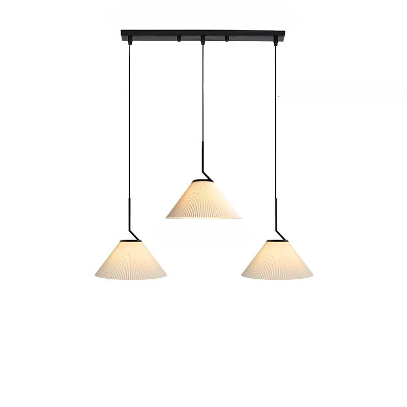 Caelara Soft Pleated Ceiling Pendant Light In Cream - OpalDwell