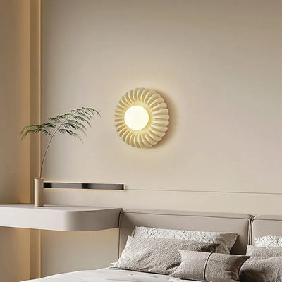 Lyria Resin Wall Lamp Modern Ambient Lighting Soft Glow - OpalDwell