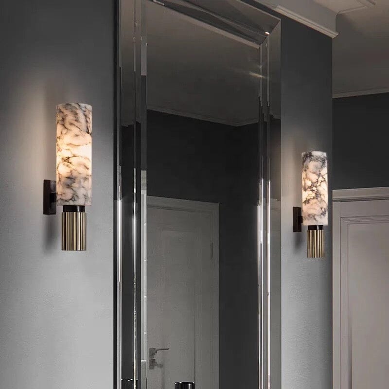 Loxley | Marble Wall Lamp - OpalDwell