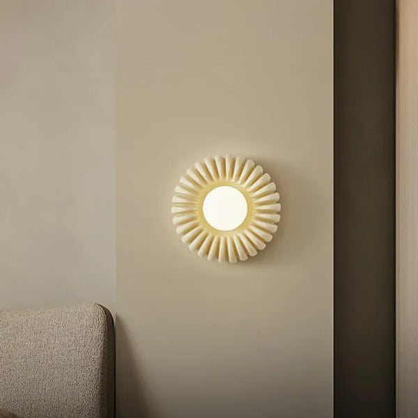Lyria Resin Wall Lamp Modern Ambient Lighting Soft Glow - OpalDwell