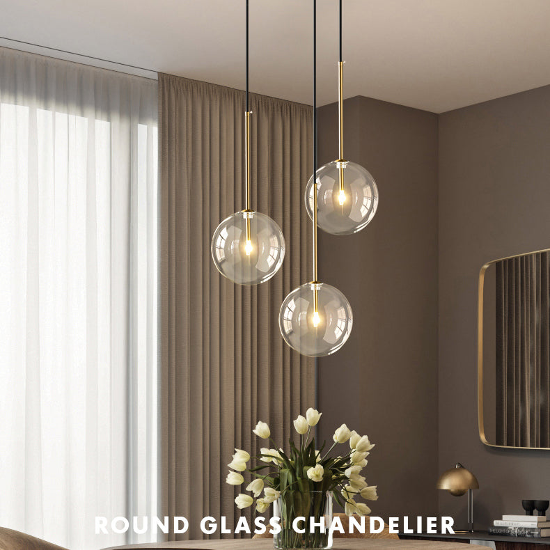 Aurelia Sphere Glass Pendant Light Medieval Inspired - OpalDwell