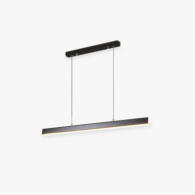 Nexis Linear Metal LED Pendant Light in Black and Brown OpalDwell