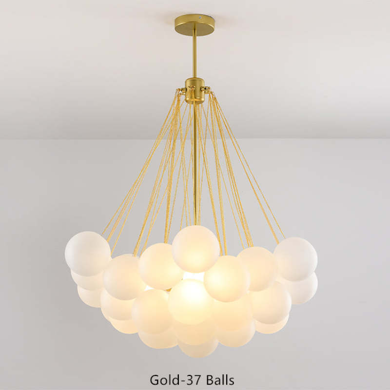Lumisora Glass and Metal Pendant Light for Living Room - OpalDwell