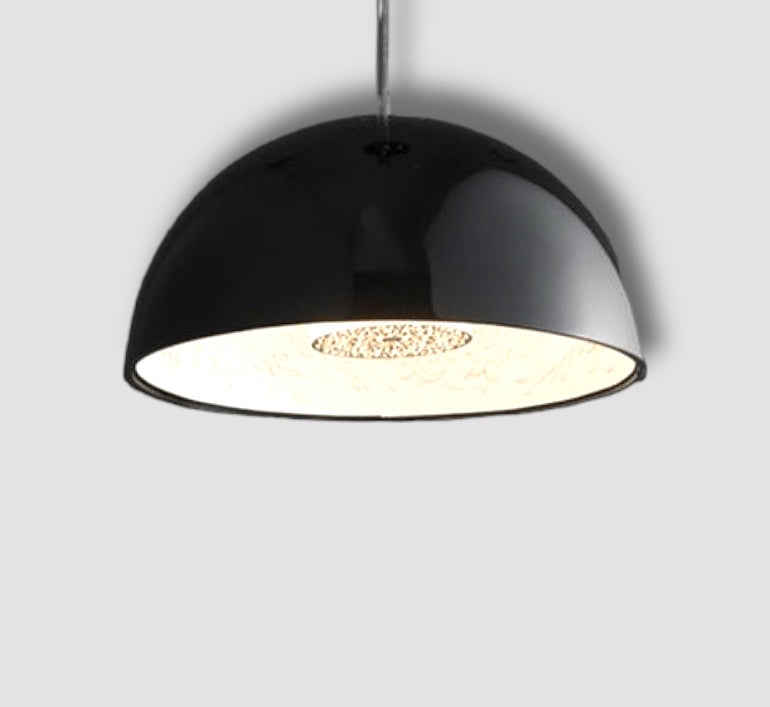 Solara Ember Dining Room Mid-Century Pendant Light With Dimmable LED Glow OpalDwell