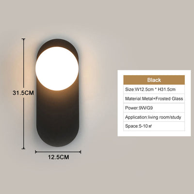 LumaNova Modern LED Wall Lights for Home Decor and Ambience OpalDwell
