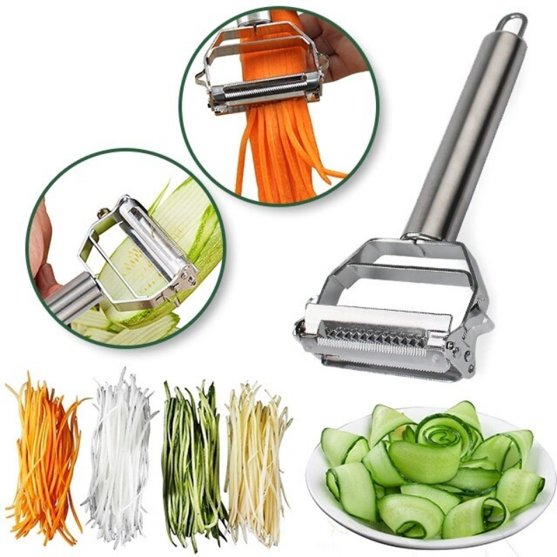 NovaPeel Dual-Blade Peeler for Easy Julienne Slicing - OpalDwell