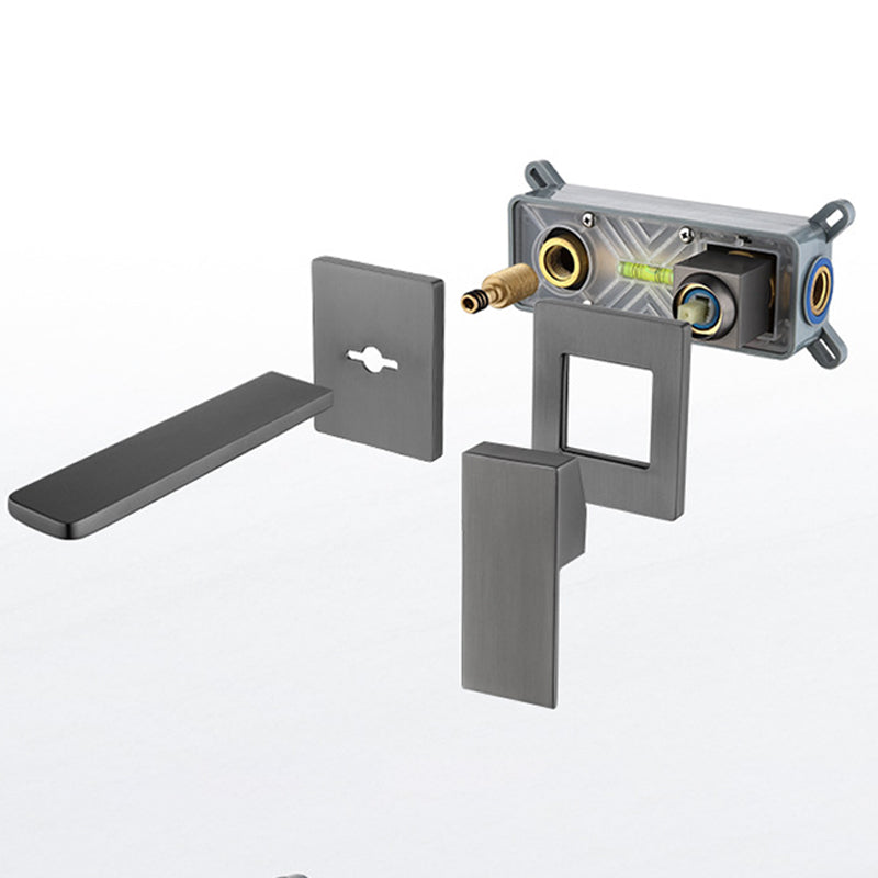 AstraLine Concealed Wall-Mount Sink Faucet, Single-Handle Minimalist Design OpalDwell