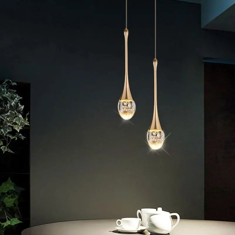 Glass Pendant Light with Warm Glow - Vetra | OpalDwell - OpalDwell