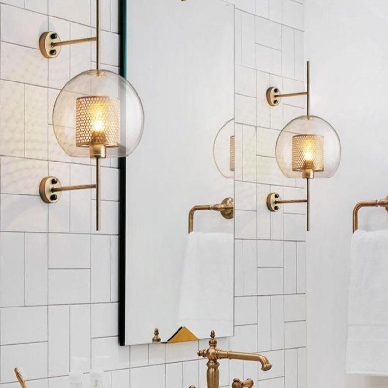 LumaHex Honeycomb Orb Wall Sconce With Warm Gold Glow - OpalDwell
