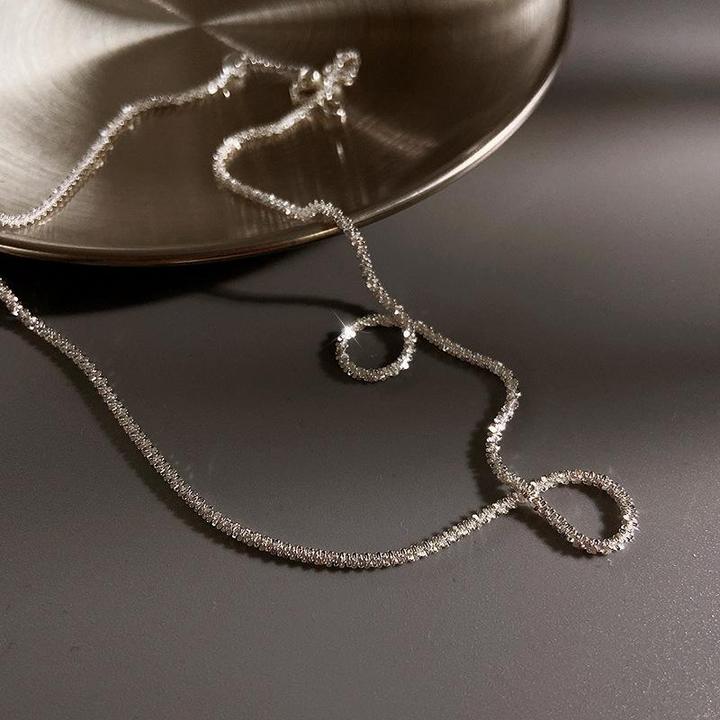 StellarSilk Silver Necklace Set With Minimalist Star Pendant For Day And Evening - OpalDwell
