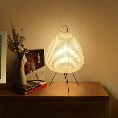 Lumisora Rice Paper Lamp with Soft Ambient LED Glow - OpalDwell