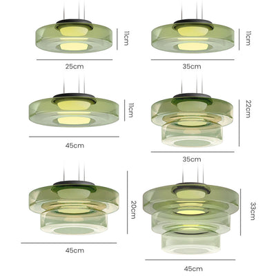 Asteron Glass Pendant Light in Bauhaus Style Ceiling Lamp OpalDwell