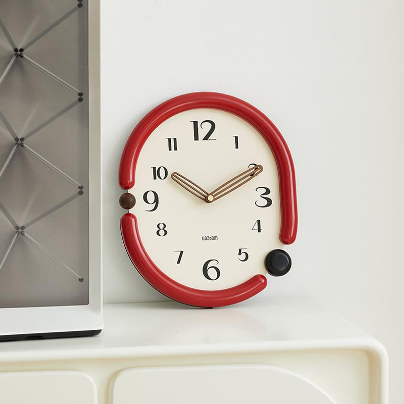NovaTwist Wall Clock Avant Garde Timepiece for Modern Interiors OpalDwell