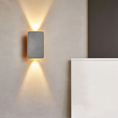 NovaLine Dual Head LED Sconce Up Down Wall Light in Black - OpalDwell