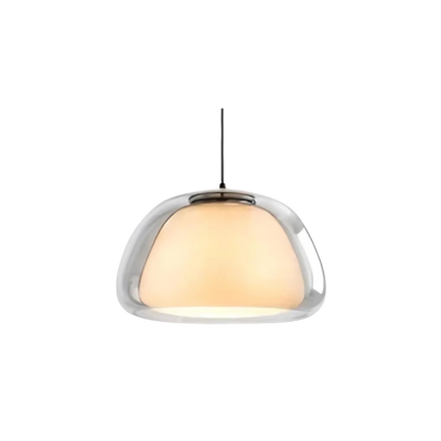 Luminex | Double Glass Dome Pendant Light With Soft Glow - OpalDwell