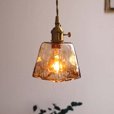 Aurelia Retro LED Pendant Light in Gold Metal Fixture - OpalDwell