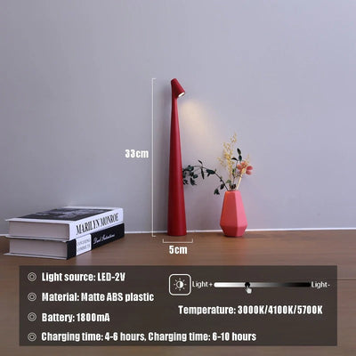 Rechargeable Nordic Minimalist Cordless Table Lamp With LED - OpalDwell