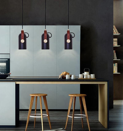NovaLux Arc Pendant Light - Modern Sturdy Metal Lamp - OpalDwell