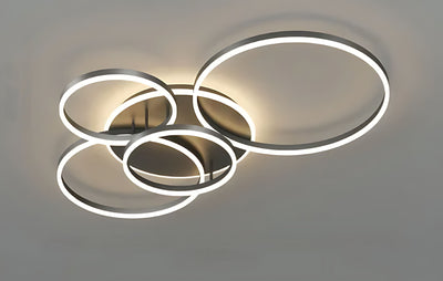 LumenNova Orbit Ring Ceiling Light With Celestial Glow - OpalDwell