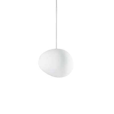 LumaVerde Glass Pendant Light Hand Blown Organic Form OpalDwell