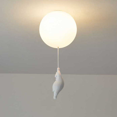 BrioBear Balloon Pendant Light for Nurseries and Kids Rooms - OpalDwell