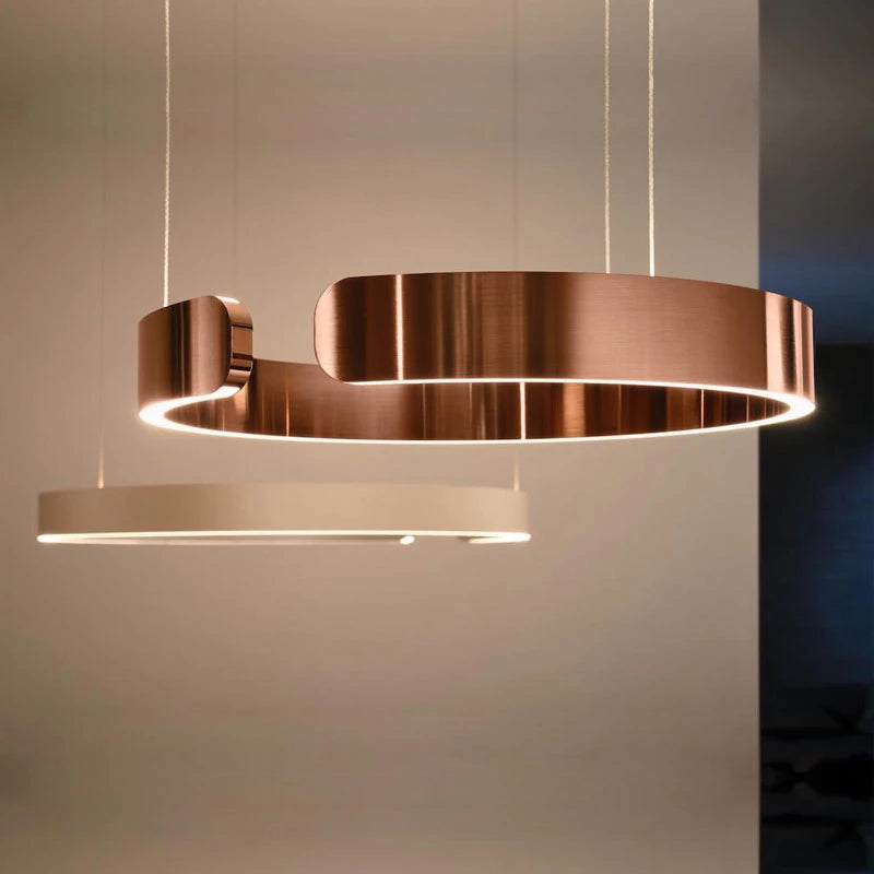 LumaCircle LED Pendant Light for Living and Dining Areas OpalDwell
