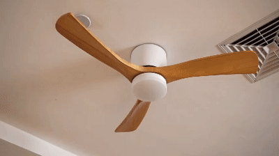 Everwood Nordic Wood Ceiling Fan Light 42 and 48 Inch LED Fixture OpalDwell