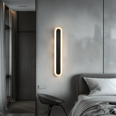 Ravelle Black Outdoor LED Wall Strip Light - OpalDwell