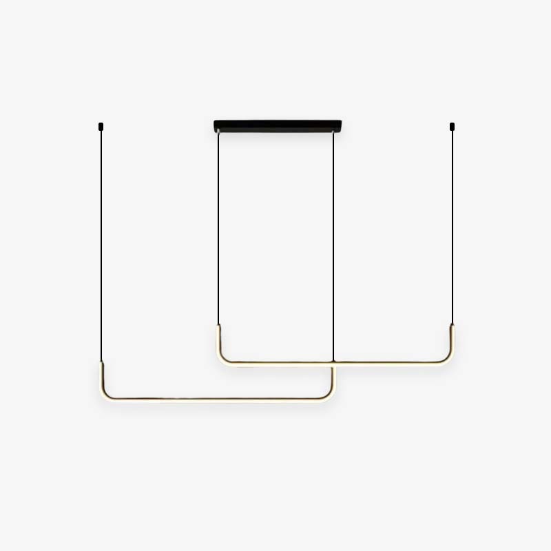 EdgeGlow | Modern LED Pendant Light in Metal and Silicone - OpalDwell