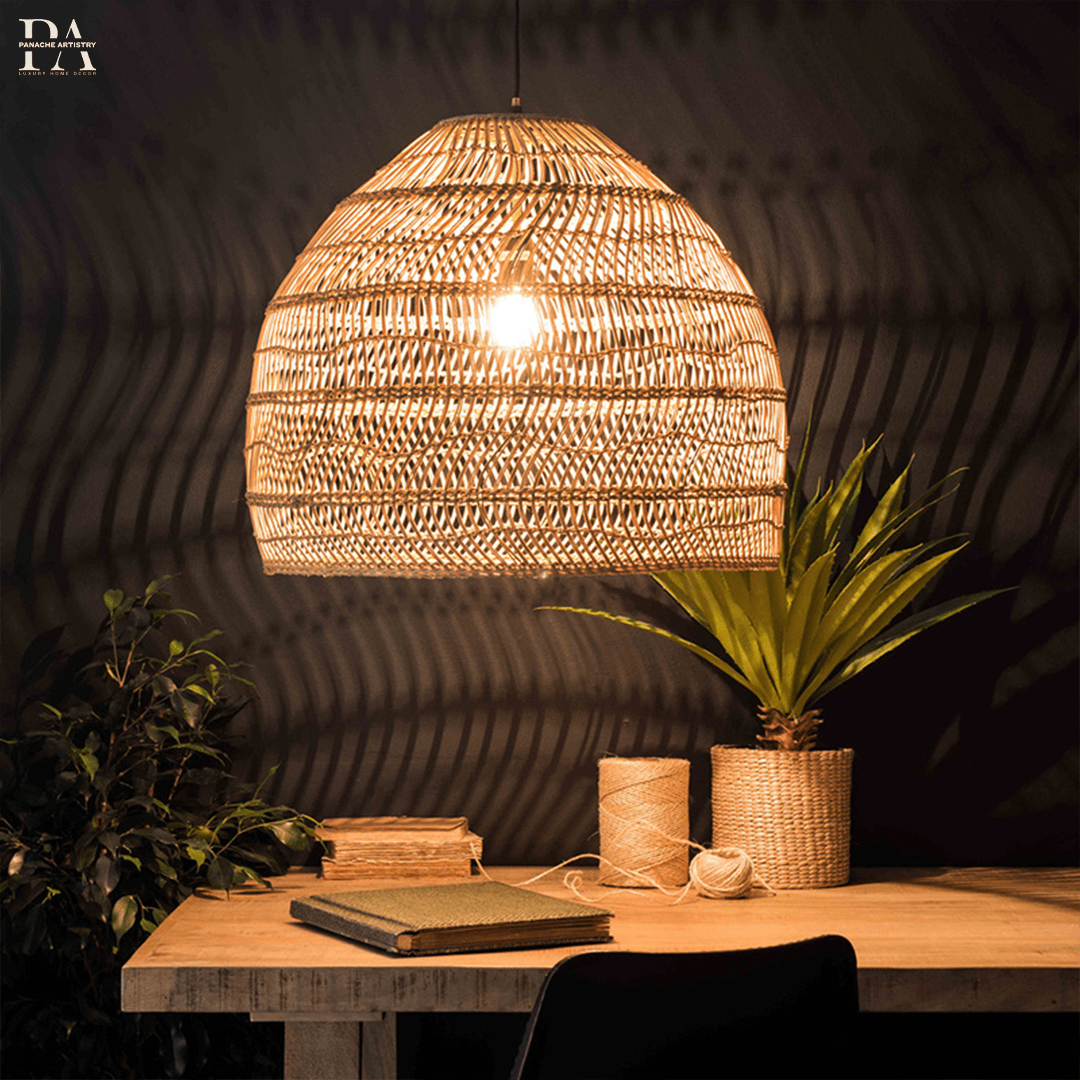Marisol Rattan Pendant Lamp | OpalDwell - OpalDwell