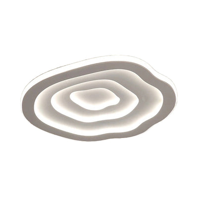AureliaWave Wavy Acrylic Ceiling Light With Warm White LED Energy Efficient - OpalDwell