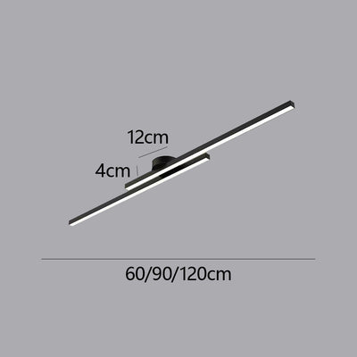 LumenVale Minimalist Aluminum LED Semi Flush Ceiling Light For Living Rooms OpalDwell