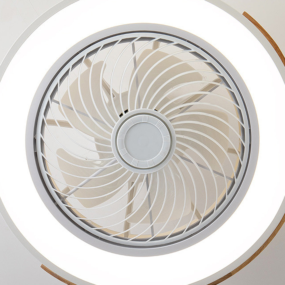 Boreal Timber Ceiling Fan with Energy-Saving LED Light and Wooden Blades - OpalDwell