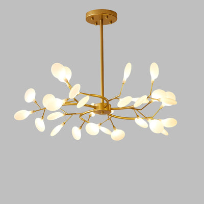 Lyra Branch LED Chandelier for Living and Dining Areas Minimalist Ceiling Light OpalDwell